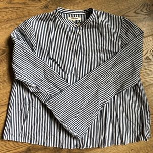 Madewell Bell-Sleeve Striped Shirt